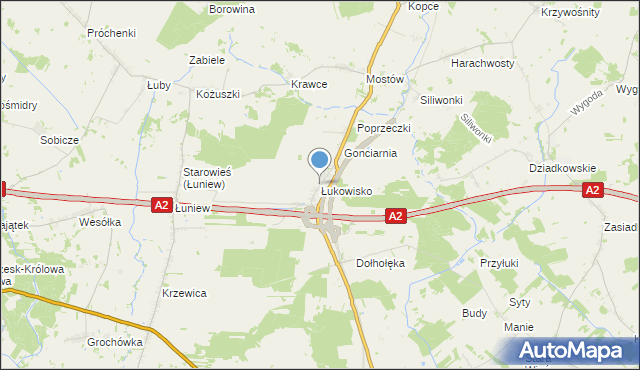 mapa Łukowisko, Łukowisko na mapie Targeo